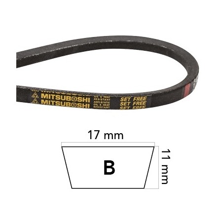 Lawn tractor belt made of MTD compatible KEVLAR section B | Newgardenstore.eu