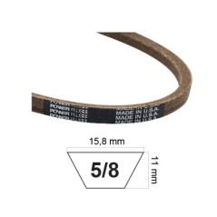 Lawn tractor belt made of KEVLAR COMPATIBLE MTD 754-0145A