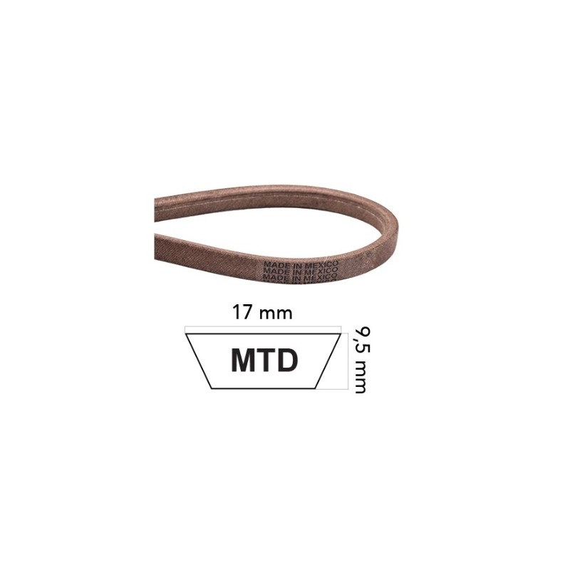 Lawn tractor belt made of KEVLAR COMPATIBLE MTD 754-04159