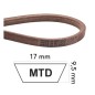 Lawn tractor belt made of KEVLAR COMPATIBLE MTD 754-04159