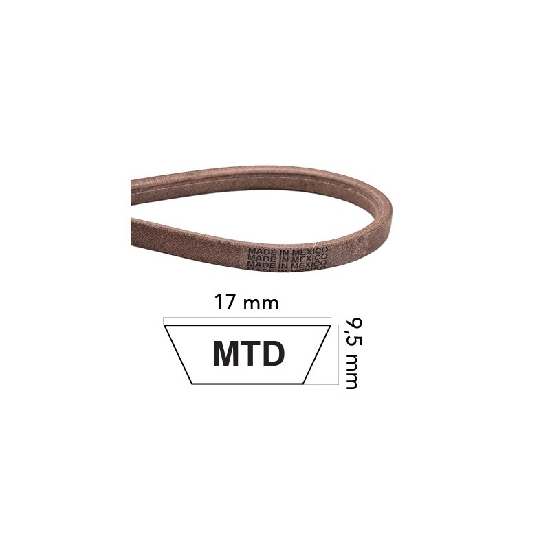 Lawn tractor belt made of KEVLAR COMPATIBLE MTD 754-04171