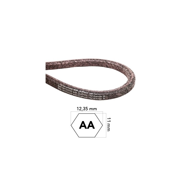 Lawn tractor belt made of KEVLAR COMPATIBLE MTD 754-04174
