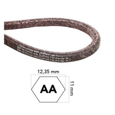 Lawn tractor belt made of KEVLAR COMPATIBLE MTD 754-04175