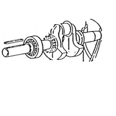 Original BRIGGS & STRATTON lawn mower engine drive shaft 492474 | Newgardenstore.eu