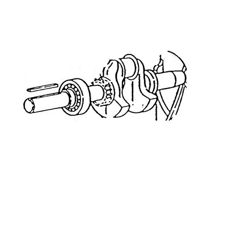 Eje de transmisión del motor del cortacésped original BRIGGS & STRATTON 492474 | Newgardenstore.eu