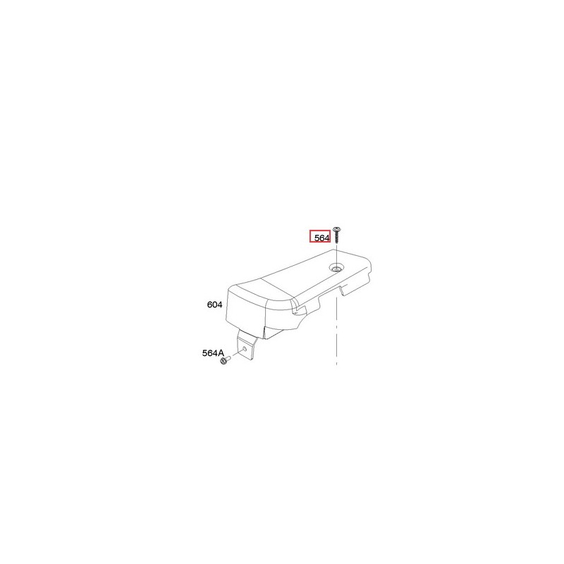 Original BRIGGS & STRATTON lawn mower motor screw 690351