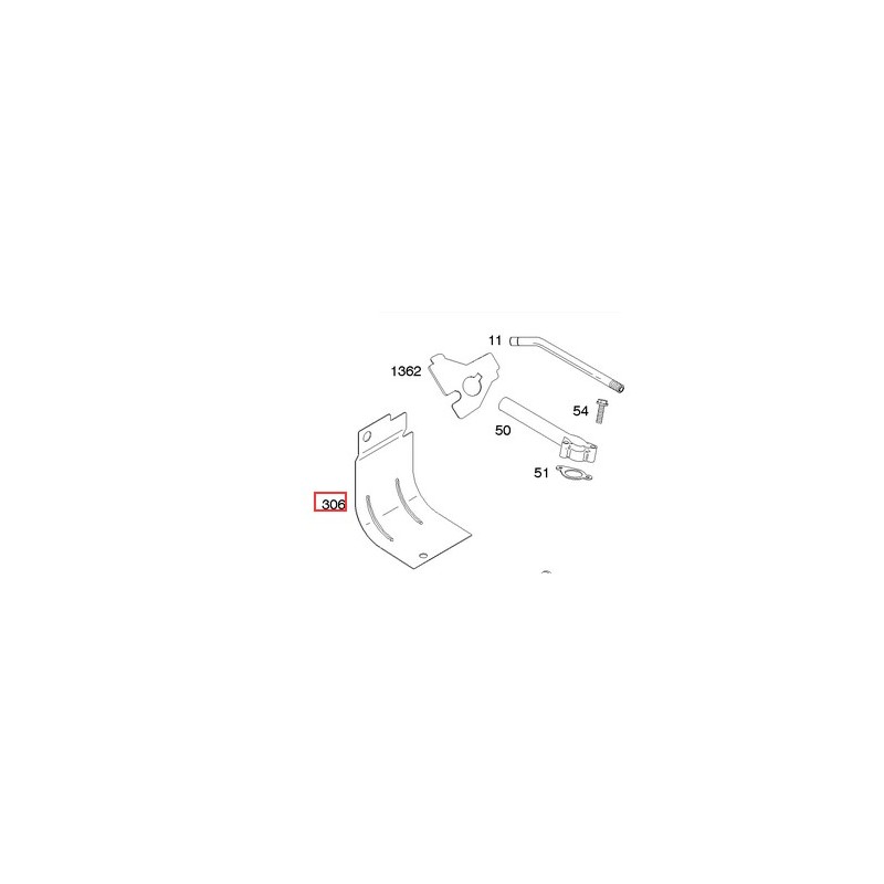 Original BRIGGS & STRATTON Hitzeschild für Rasenmäher 690450