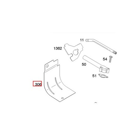 Original BRIGGS & STRATTON lawn mower heat shield 690450 | Newgardenstore.eu