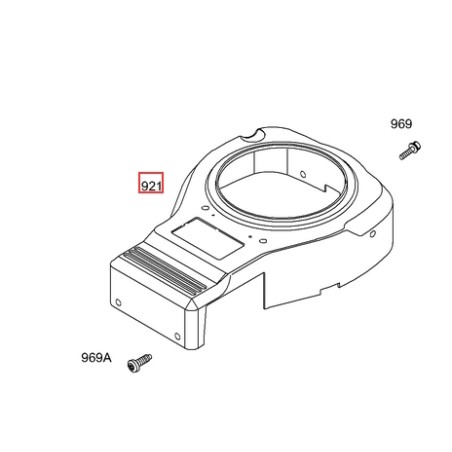 Coperchio soffiatore originale motore BRIGGS & STRATTON 690495 | Newgardenstore.eu