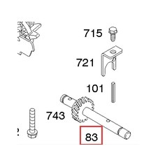 Eje de transmisión del motor original BRIGGS & STRATTON 690521 | Newgardenstore.eu