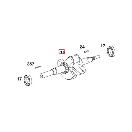 Eje de transmisión del motor original BRIGGS & STRATTON 690539 | Newgardenstore.eu