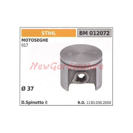 Piston STIHL pour tronçonneuse 017 012072 | Newgardenstore.eu