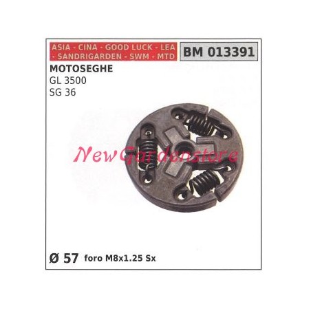 Embrague completo CINA motor motosierra GL 3500 SG 36 Z848C305122 ZENOAH | Newgardenstore.eu