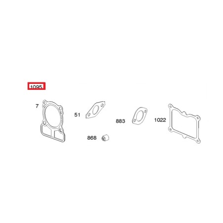 Juego de juntas original BRIGGS & STRATTON para motor de cortacésped 793694 | Newgardenstore.eu