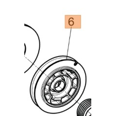 Polea de arranque de motosierra original OLEOMAC GST250 GST360 | Newgardenstore.eu