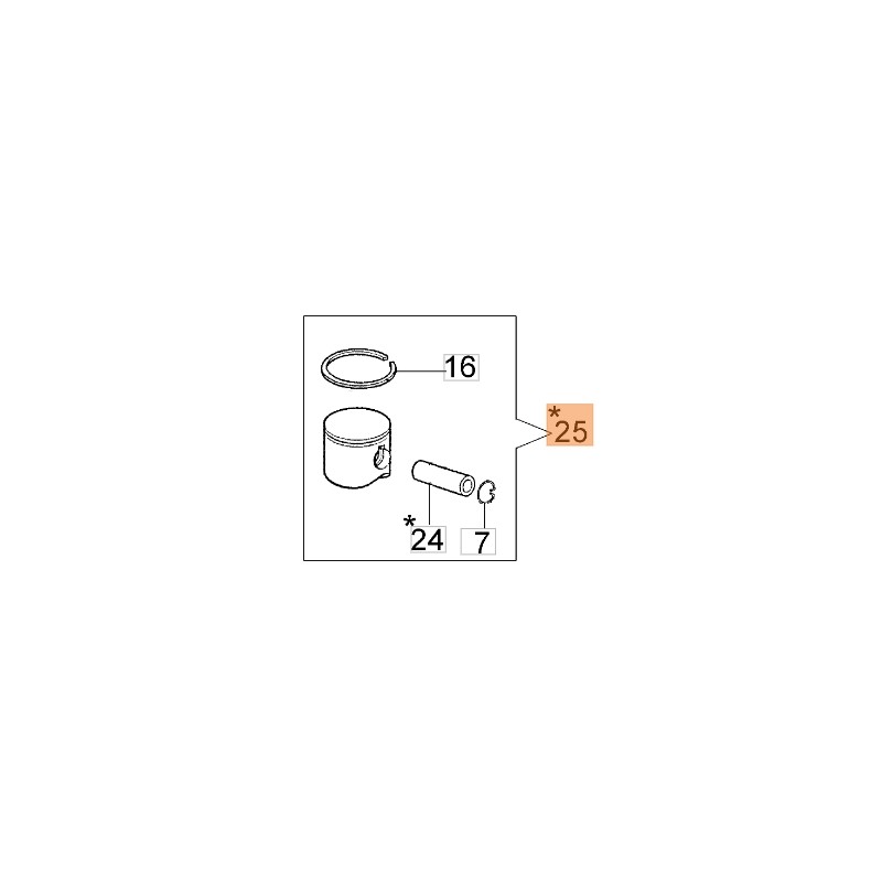 Piston de tronçonneuse 936 937 GS370 débroussailleuse SPARTA 381S SPARTA 381T OLEOMAC