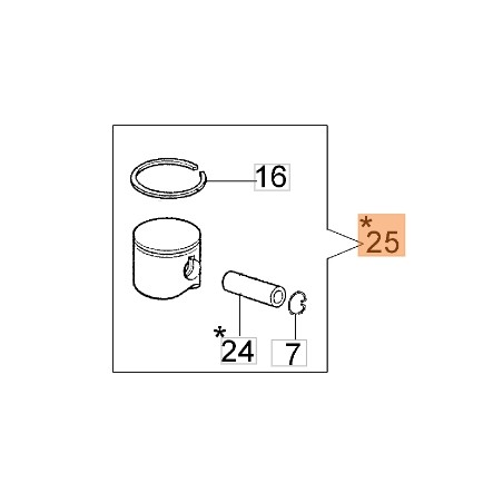 Piston de tronçonneuse 936 937 GS370 débroussailleuse SPARTA 381S SPARTA 381T OLEOMAC | Newgardenstore.eu