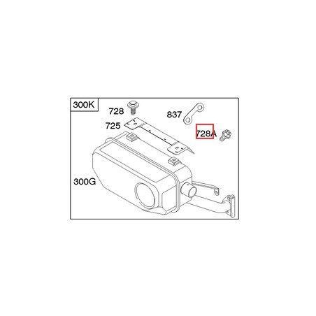 BRIGGS & STRATTON Original Rasentraktor-Motorschraube 692067 | Newgardenstore.eu