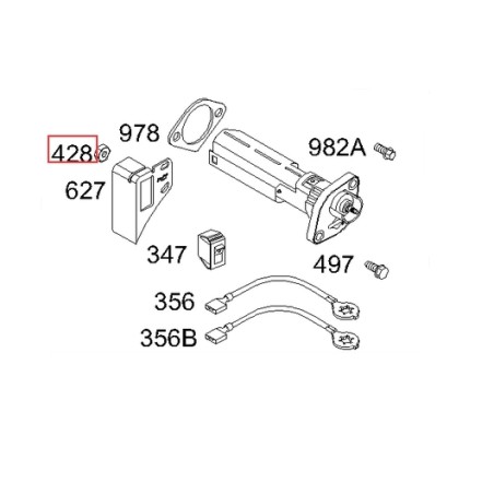 Original BRIGGS & STRATTON Rasenmähermotor-Abstellkabel 696323 | Newgardenstore.eu