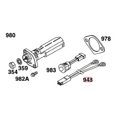 Original BRIGGS & STRATTON Rasenmäher-Motorkabelbaum 492334