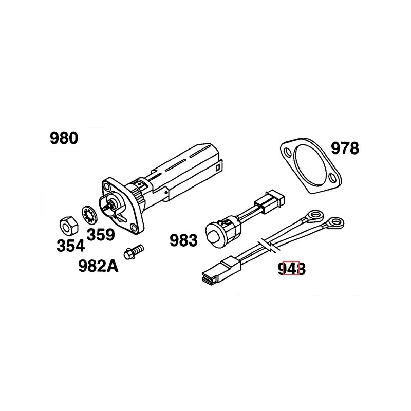 Cablaggio motore rasaerba tagliaerba originale BRIGGS & STRATTON 492334