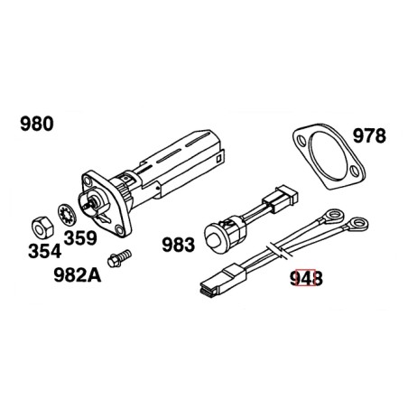 Harnais original BRIGGS & STRATTON pour moteur de tondeuse 492334 | Newgardenstore.eu