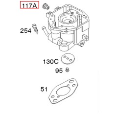 Jeu de gicleurs principaux pour moteur de tondeuse à gazon BRIGGS & STRATTON d'origine 806439 | Newgardenstore.eu