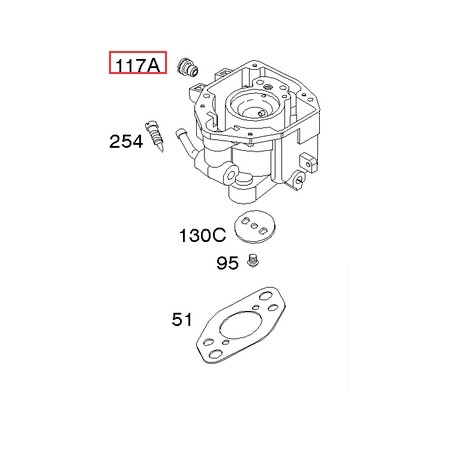 Jeu de gicleurs principaux pour moteur de tondeuse à gazon BRIGGS & STRATTON d'origine 806439 | Newgardenstore.eu