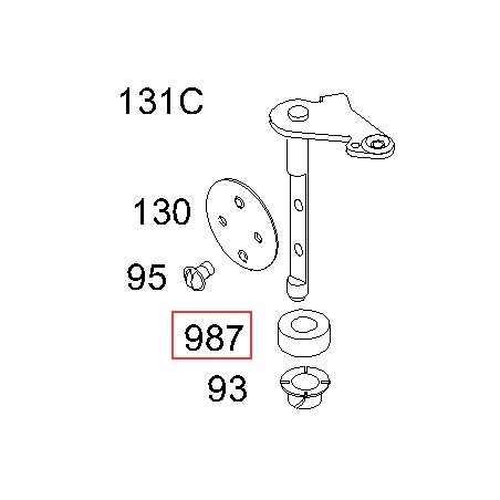 Tenuta albero valvola farfalla motore rasaerba BRIGGS & STRATTON 691326 | Newgardenstore.eu