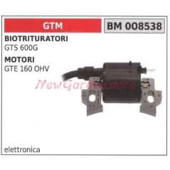 bobina accensione GTM per BIOTRITURATORI GTS 600G e motori gte 160 ohv 008538 | Newgardenstore.eu