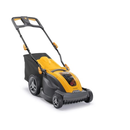STIGA COMBI 340e lawnmower KIT with 4 Ah battery and battery charger cut 38 cm | Newgardenstore.eu