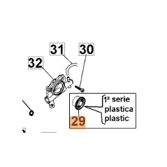 End worm gear worm E1500 E1700 1900 51010010AR OLEOMAC | Newgardenstore.eu