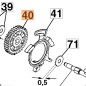 E1500 E1700 E1900 OM15E OM17E OM19E 51010171R OLEOMAC pignon denté pour scie électrique