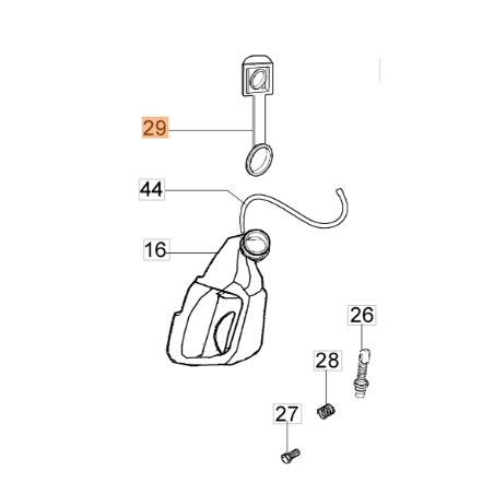 Öldeckel für Elektrosäge OM1800E OM2000E 51020026R OLEOMAC | Newgardenstore.eu