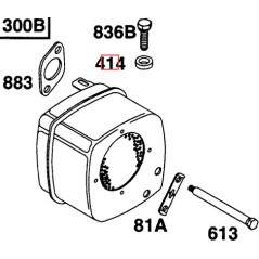 Interrupteur original BRIGGS & STRATTON pour moteur de tondeuse à gazon 690510 | Newgardenstore.eu