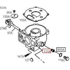 Jet principal du moteur de tondeuse à gazon BRIGGS & STRATTON d'origine 691253