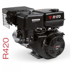 Complete motor RATO R420 horizontal cylindrical shaft 25.4 mm petrol | Newgardenstore.eu