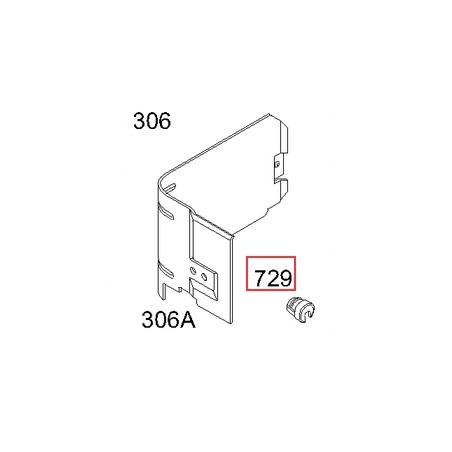 Original BRIGGS & STRATTON lawn mower engine cable clip 690603 | Newgardenstore.eu