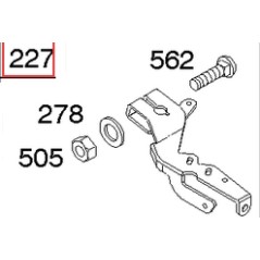 Original BRIGGS & STRATTON Rasenmähermotor Reglerhalterung 690236