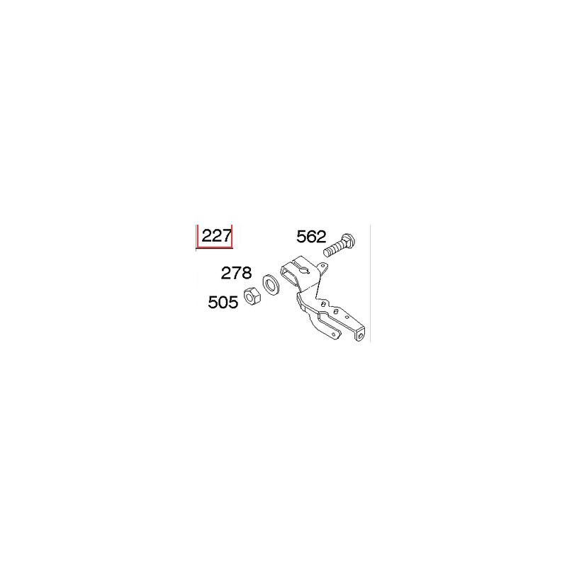 Original BRIGGS & STRATTON lawn mower engine regulator bracket 690236