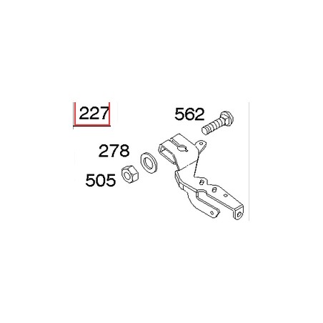 Original BRIGGS & STRATTON Rasenmähermotor Reglerhalterung 690236 | Newgardenstore.eu