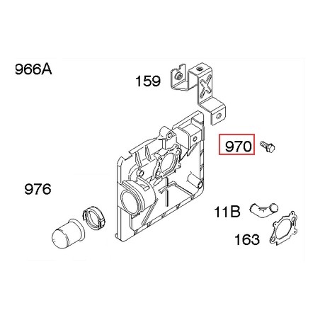 Original BRIGGS & STRATTON lawn mower motor screw 691669 | Newgardenstore.eu