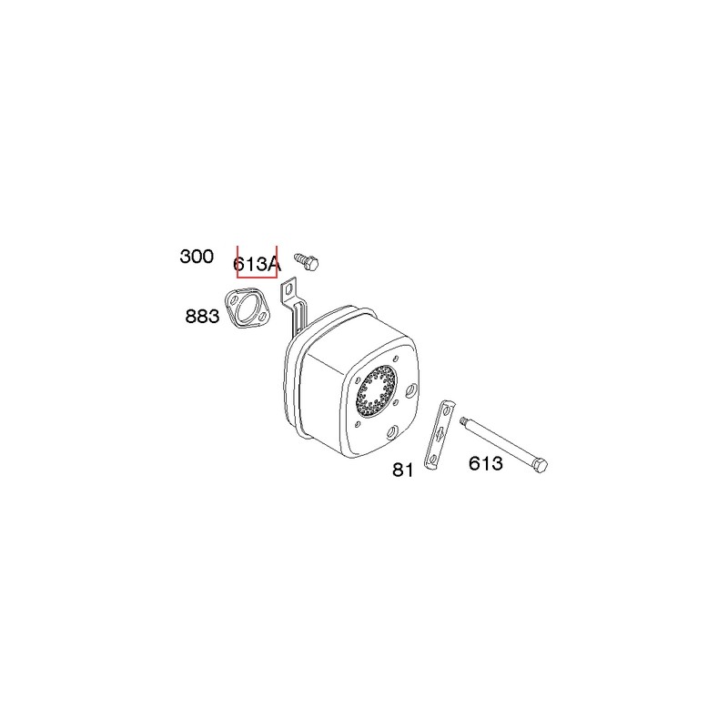 Original BRIGGS & STRATTON lawn mower motor screw 691678