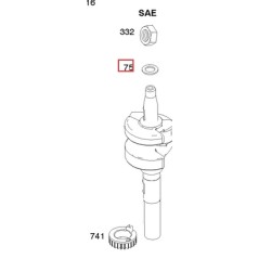 Rondelle de volant moteur original BRIGGS & STRATTON moteur de tondeuse à gazon 691736 | Newgardenstore.eu