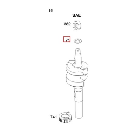 Rondelle de volant moteur original BRIGGS & STRATTON moteur de tondeuse à gazon 691736 | Newgardenstore.eu