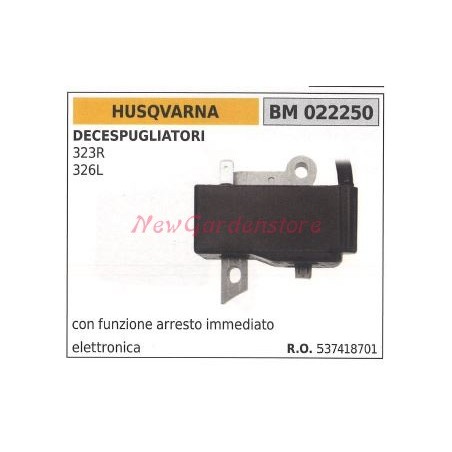 Bobina de encendido HUSQVARNA para desbrozadoras 323r 326l 022250 | Newgardenstore.eu