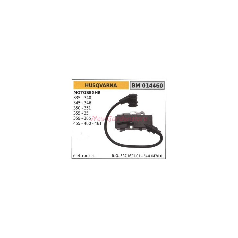 HUSQVARNA ignition coil for chainsaws 335 340 345 346 350 351 355 359 385 455 460 461 014460