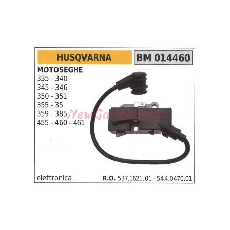 Bobina de encendido HUSQVARNA para motosierras 335 340 345 346 350 351 355 359 385 455 460 461 014460 | Newgardenstore.eu