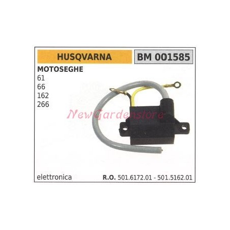 Bobine d'allumage HUSQVARNA pour tronçonneuses 61 66 162 266 001585 | Newgardenstore.eu