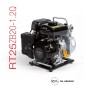 Motopompa autoadescante RATO RT25 benzina 78.5 cc prevalenza massima 28 m